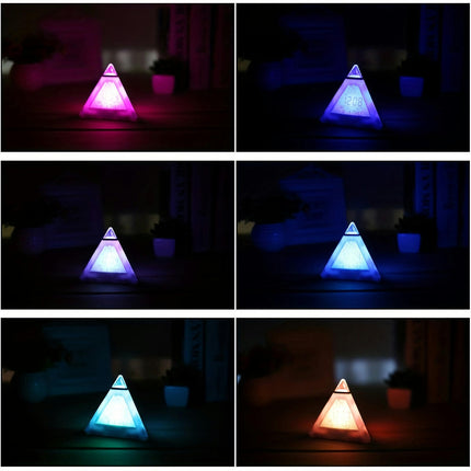 LED Digital Alarm Clock Pyramid Alarm Clock Night Light Desk Clock Desktop Clock For Bedroom Office