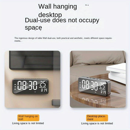 Intelligent Voice-Activated LED Digital Clock, USB Charging Desk Clock For Children And Students