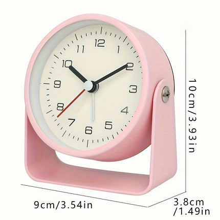 1pc Minimalist Metal Rotating Clock, Rotatable Clock Dial, Timed Alarm Clock Home Decoration Clock