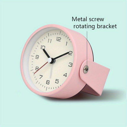 1pc Minimalist Metal Rotating Clock, Rotatable Clock Dial, Timed Alarm Clock Home Decoration Clock