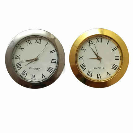 Round Pointer Quartz Clock Battery Operated Analog Clock For Refrigerator Desk Car Decoration Office