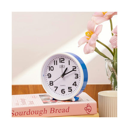 Cartoon-Themed Analog Alarm Clock Silent For Bedroom & Desk, 1 Piece