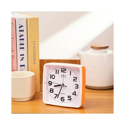 Cartoon-Themed Analog Alarm Clock Silent For Bedroom & Desk, 1 Piece