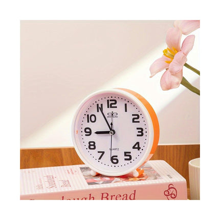 Cartoon-Themed Analog Alarm Clock Silent For Bedroom & Desk, 1 Piece