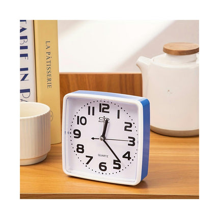 Cartoon-Themed Analog Alarm Clock Silent For Bedroom & Desk, 1 Piece