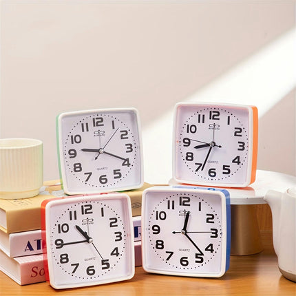 Cartoon-Themed Analog Alarm Clock Silent For Bedroom & Desk, 1 Piece