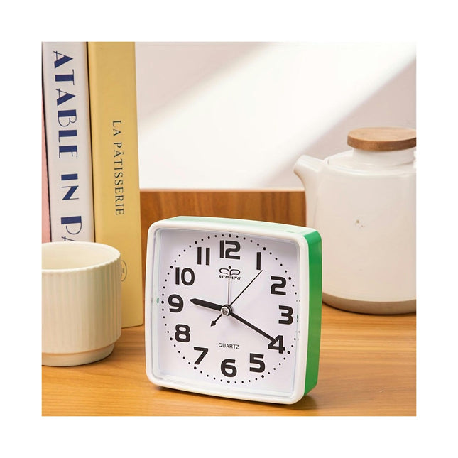 Cartoon-Themed Analog Alarm Clock Silent For Bedroom & Desk, 1 Piece