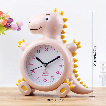 1pc Dinosaur Alarm Clock, Student Dormitory Bedroom Bedside Alarm Clock, For Home Room Living Room