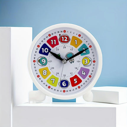 1pc Student Alarm Clock, Early Education Small Alarm Clock, Cute Alarm Clock Bedroom Learning Clock