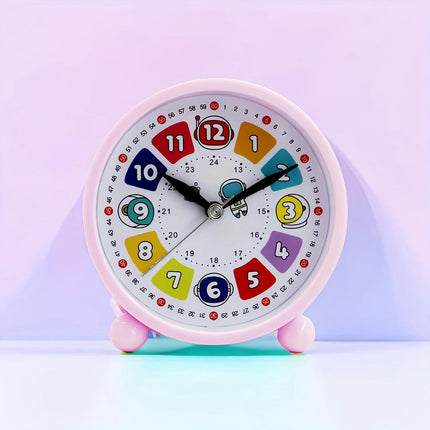 1pc Student Alarm Clock, Early Education Small Alarm Clock, Cute Alarm Clock Bedroom Learning Clock