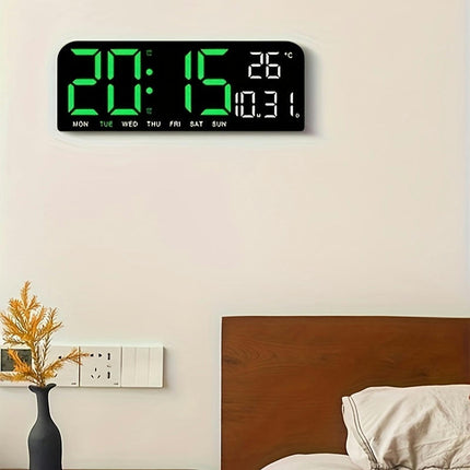 1pc Large Screen Alarm Clock, Simple LED Desktop Clock  Table Clock, Hanging Stand Clock