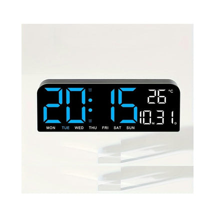 1pc Large Screen Alarm Clock, Simple LED Desktop Clock  Table Clock, Hanging Stand Clock