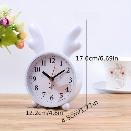 1pc Multifunctional Alarm Clock, Cute Bedside Clock, Desktop Alarm Clock For Bedroom