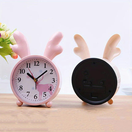 1pc Multifunctional Alarm Clock, Cute Bedside Clock, Desktop Alarm Clock For Bedroom