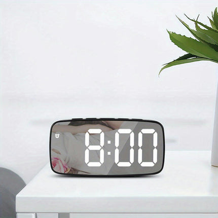 1pc Clock, Compact Digital Clock Sound, Can Display Temperature And Date, Bedside Table Clock For The