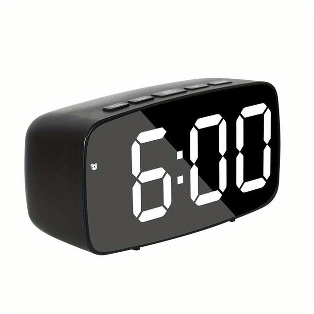 1pc Clock, Compact Digital Clock Sound, Can Display Temperature And Date, Bedside Table Clock For The