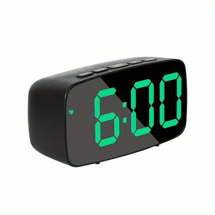 1pc Clock, Compact Digital Clock Sound, Can Display Temperature And Date, Bedside Table Clock For The