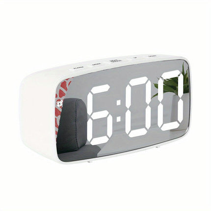 1pc Clock, Compact Digital Clock Sound, Can Display Temperature And Date, Bedside Table Clock For The