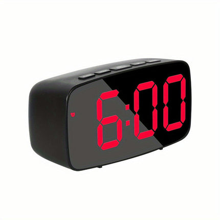 1pc Clock, Compact Digital Clock Sound, Can Display Temperature And Date, Bedside Table Clock For The