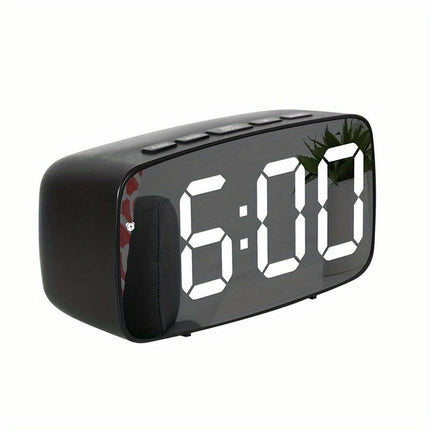 1pc Clock, Compact Digital Clock Sound, Can Display Temperature And Date, Bedside Table Clock For The