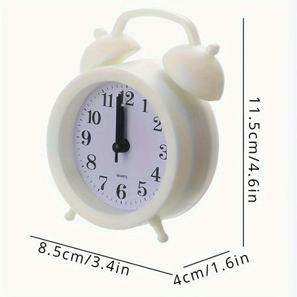 Mini Alarm Clock Silent, Battery-Powered Digital Clock For Bedroom & Living Room Decor