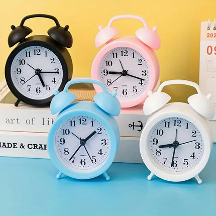 Mini Alarm Clock Silent, Battery-Powered Digital Clock For Bedroom & Living Room Decor