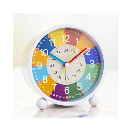 1pc Mute Alarm Clock, Student Bedroom Desktop Early Education Small Alarm Clock, Room Decor