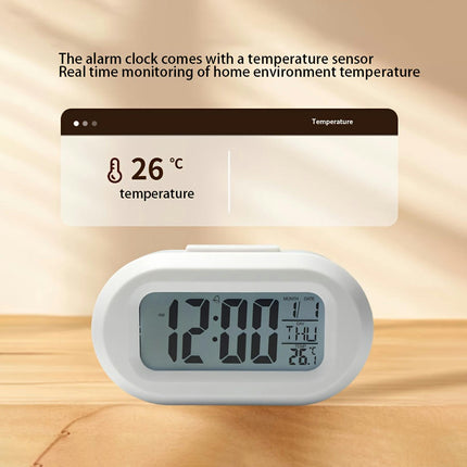 1pc Modern Digital Alarm Clock Electronic Desk Clock Mini Table Clock, ABS Plastic, For Home Decor