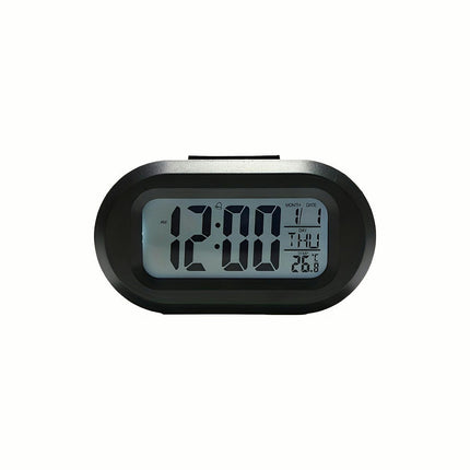 1pc Modern Digital Alarm Clock Electronic Desk Clock Mini Table Clock, ABS Plastic, For Home Decor