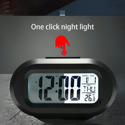 1pc Modern Digital Alarm Clock Electronic Desk Clock Mini Table Clock, ABS Plastic, For Home Decor