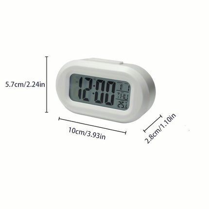 1pc Modern Digital Alarm Clock Electronic Desk Clock Mini Table Clock, ABS Plastic, For Home Decor