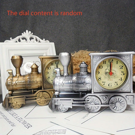 1pc Creative Train Shaped Clock Ornament, Home Wake Up Alarm Clock For Room Living Room Office Decor