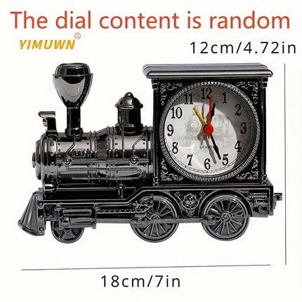 1pc Creative Train Shaped Clock Ornament, Home Wake Up Alarm Clock For Room Living Room Office Decor