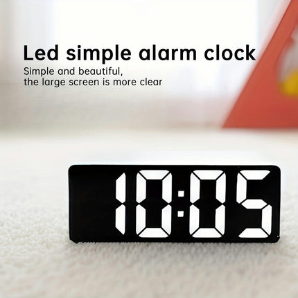 LED Digital Alarm Clock With Voice Control, USB Powered-Perfect For Students & Home Decor