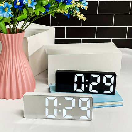 LED Digital Alarm Clock With Voice Control, USB Powered-Perfect For Students & Home Decor