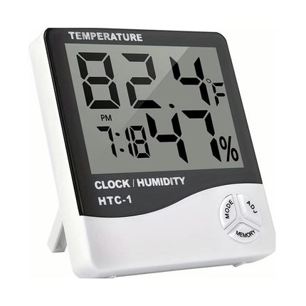 1PC/2PCS Indoor Multifunctional Electronic Thermometer, Electronic Alarm Clock Date Display