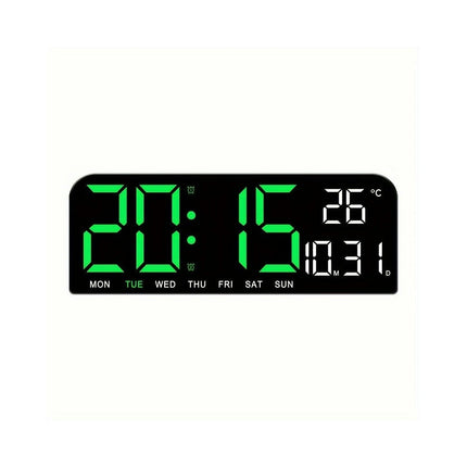 Large Screen LED Alarm Clock, Can Display Week And Temperature And Humidity Living Room Decoration