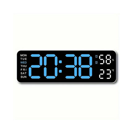 Large Screen LED Alarm Clock, Can Display Week And Temperature And Humidity Living Room Decoration