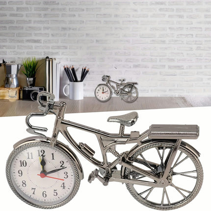 Bicycle Desk Clock, Decorative Tabletop Bike Clock With Stand Ideal For Home Decoration