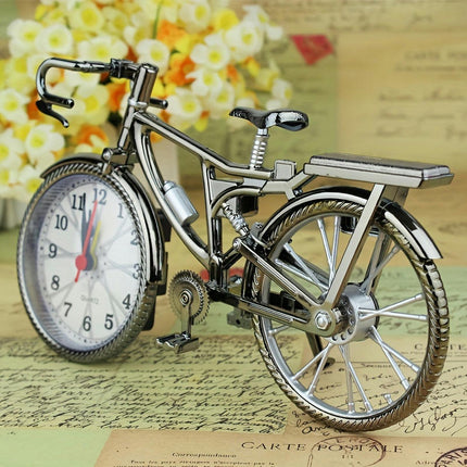 Bicycle Desk Clock, Decorative Tabletop Bike Clock With Stand Ideal For Home Decoration