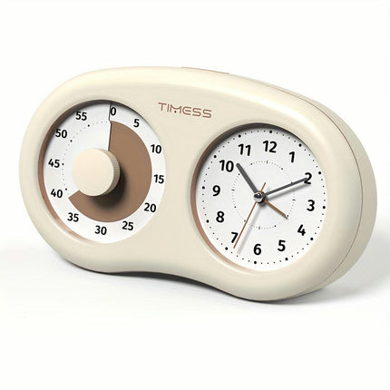 Visual Cashew Shaped Timer Alarm Clock House Home Decor, Suitable For Student Bedroom Study Rooms