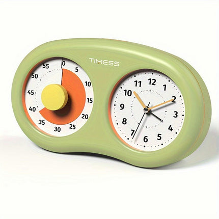 Visual Cashew Shaped Timer Alarm Clock House Home Decor, Suitable For Student Bedroom Study Rooms