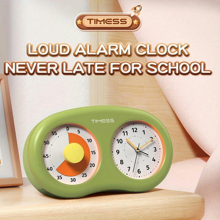 Visual Cashew Shaped Timer Alarm Clock House Home Decor, Suitable For Student Bedroom Study Rooms