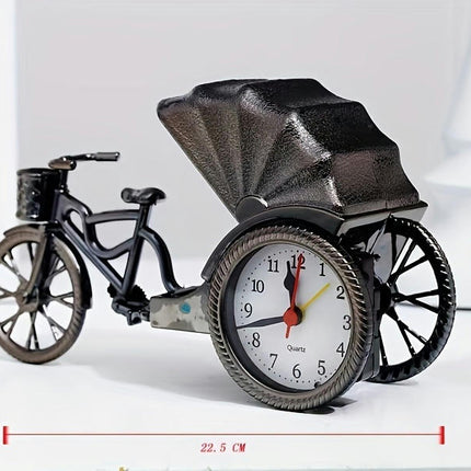 Vintage Tricycle-Shaped Alarm Clock Perfect For Bookshelf, Living Room, Or Cabinet Display