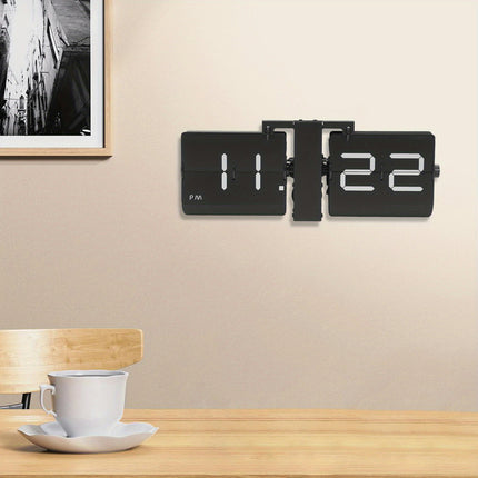 Flipping Out Wall And Tabletop Flip Clock, Battery Operated Digital Tabletop Flip Clock