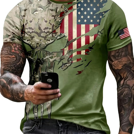 Casual Men's T-Shirt, Soft  Breathable, Machine Washable Suitable for Spring, Summer, Autumn, Winter