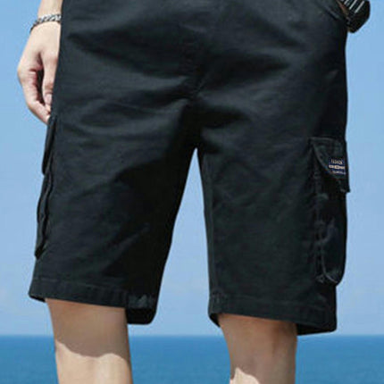 Breathable Cotton Cargo Shorts-Relaxed Fit-with Pockets-Suitable for Outdoor Adventures & Workouts