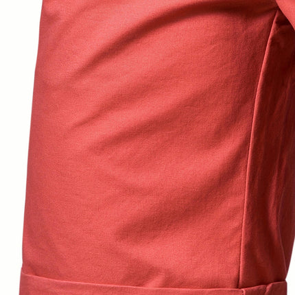 Men's Classic Cotton Chino Shorts-Easy-Care, Breathable with Elastic Waist, and Slant Pockets