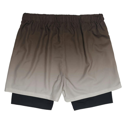 3pcs Men's 2-in-1 Active Shorts With Pockets, Gym Shorts For Running, Beach, And Casual Outings