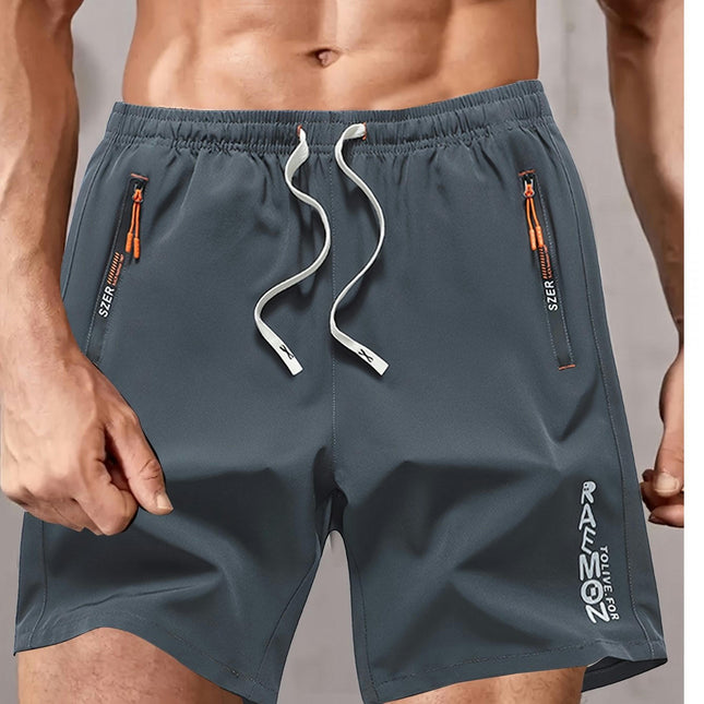 Comfy Shorts, Men's Casual Elastic Waist Drawstring Shorts For Summer Gym Workout Training